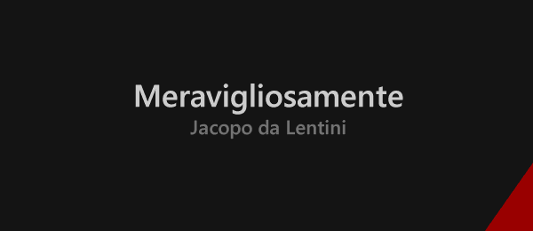 Schema metrico meravigliosamente